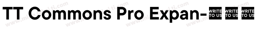 TT Commons Pro Expan字体转换